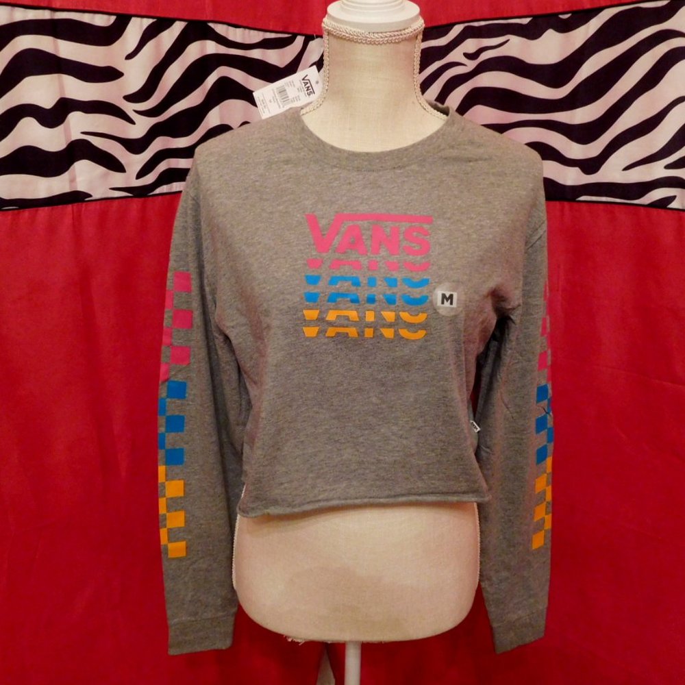 Vans Long Sleeve Cropped T-Shirt